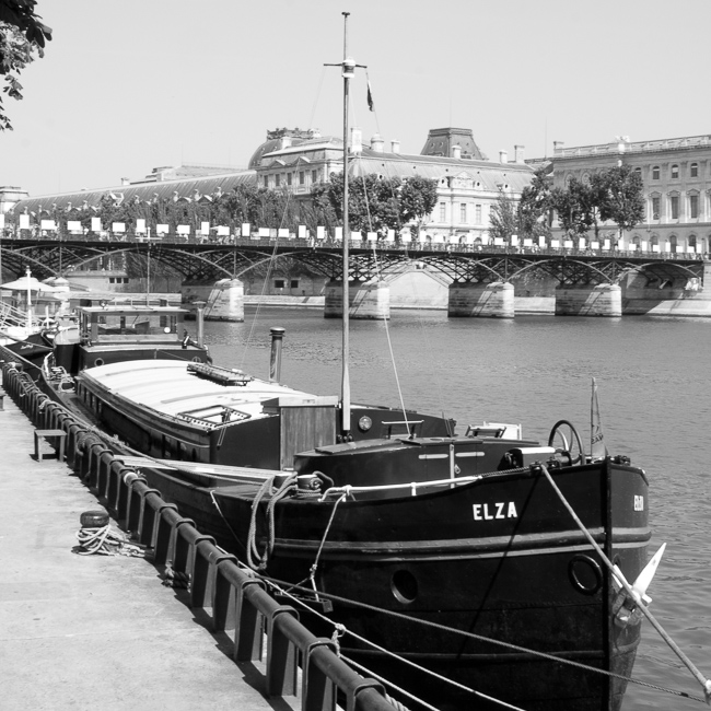French houseboat